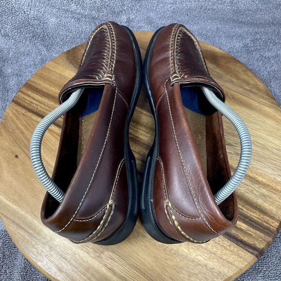 Sperry Top Sider Gold Cup Men's 9 M Brown Woven Loafer Slip On Boat Shoe Loafers - Picture 5 of 9